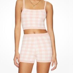 NWT Revolve X L*Space Francie Shorts in Spring Fling Gingham